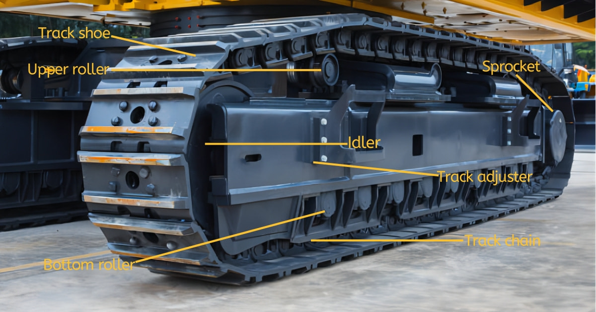 Excavator undercarriage parts