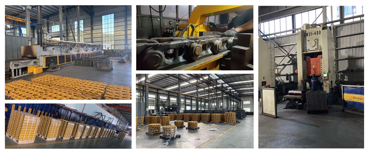 Kasu track chain production process